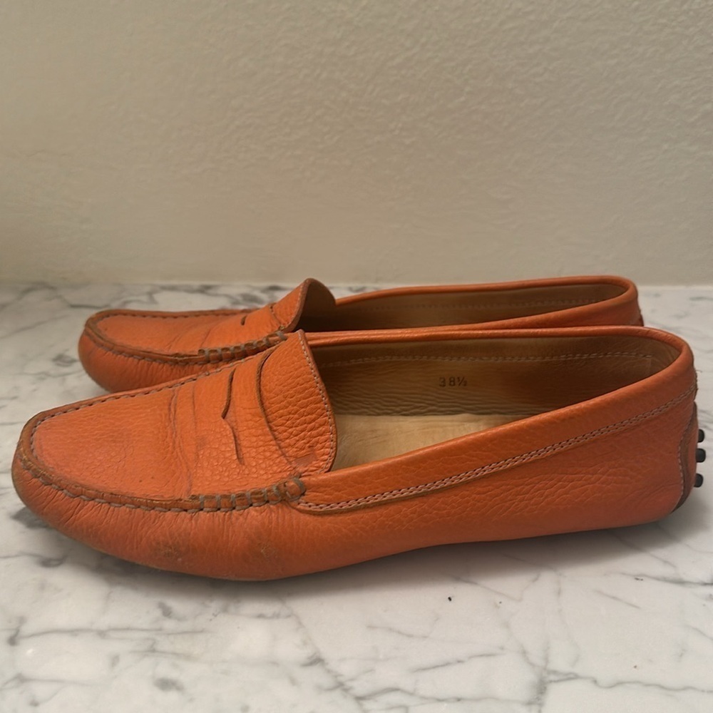 Tods Gommino orange driving shoes. Women’s 38 1/2 - Picture 9 of 10